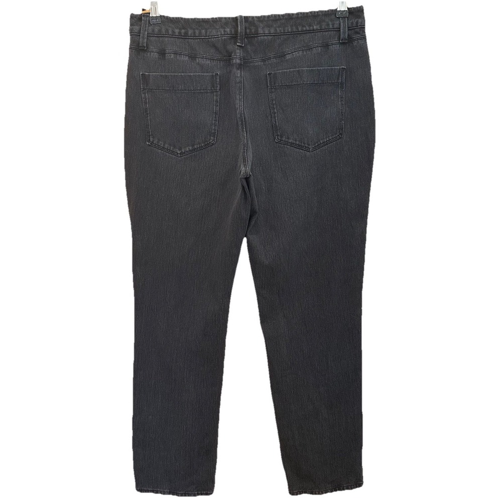 COLDWATER CREEK Women's Petite 14 Black Stretch‎ Classic Straight Jeans